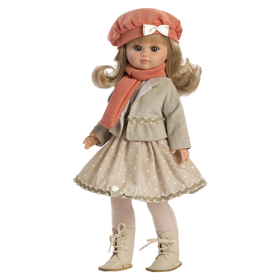 Κούκλα Fany Vestido με Ροζ Μπερέ - 42 εκ