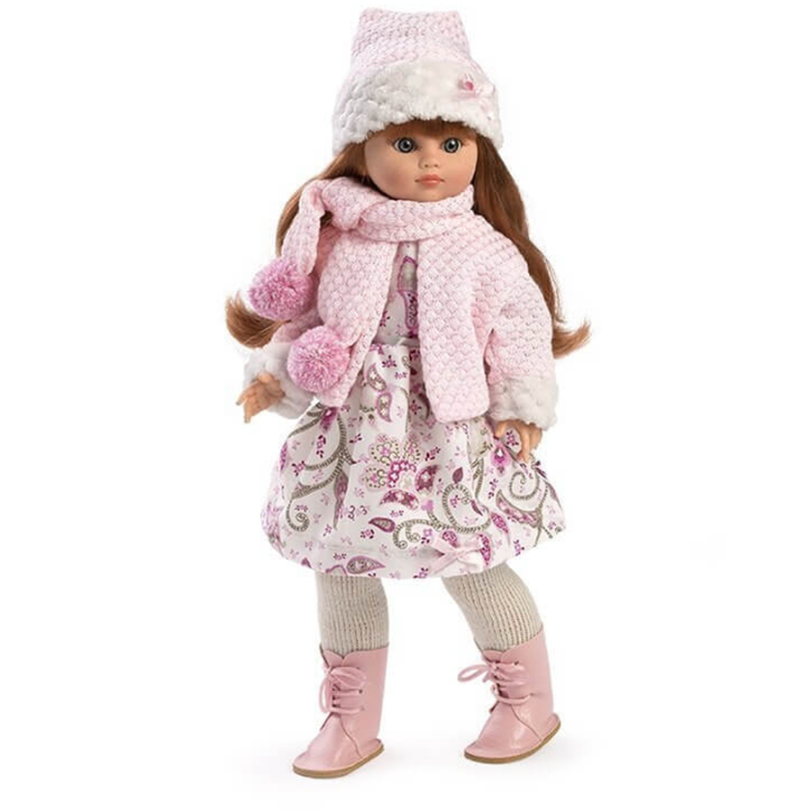 Κούκλα Fany Vestido με Χειμωνιάτικο Παλτό και Σκούφο - 42 εκ