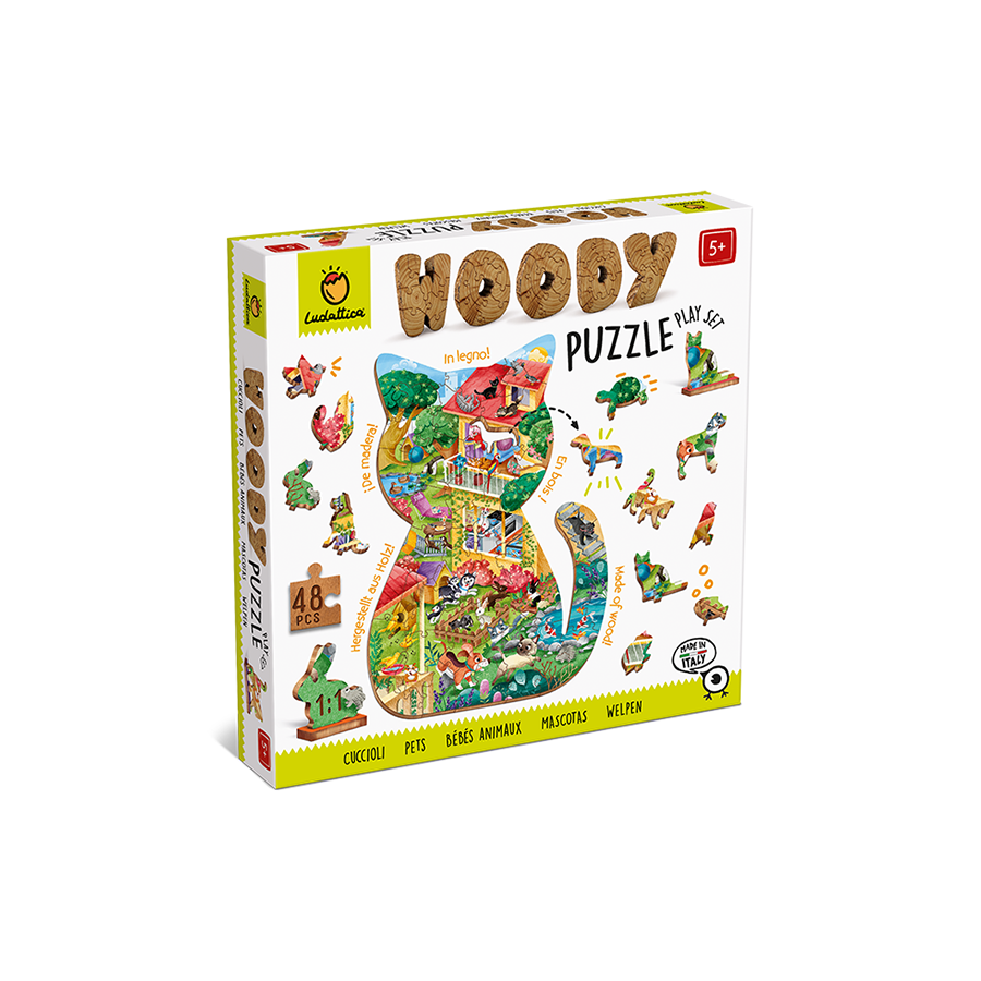 Woody Puzzle - Baby Animals