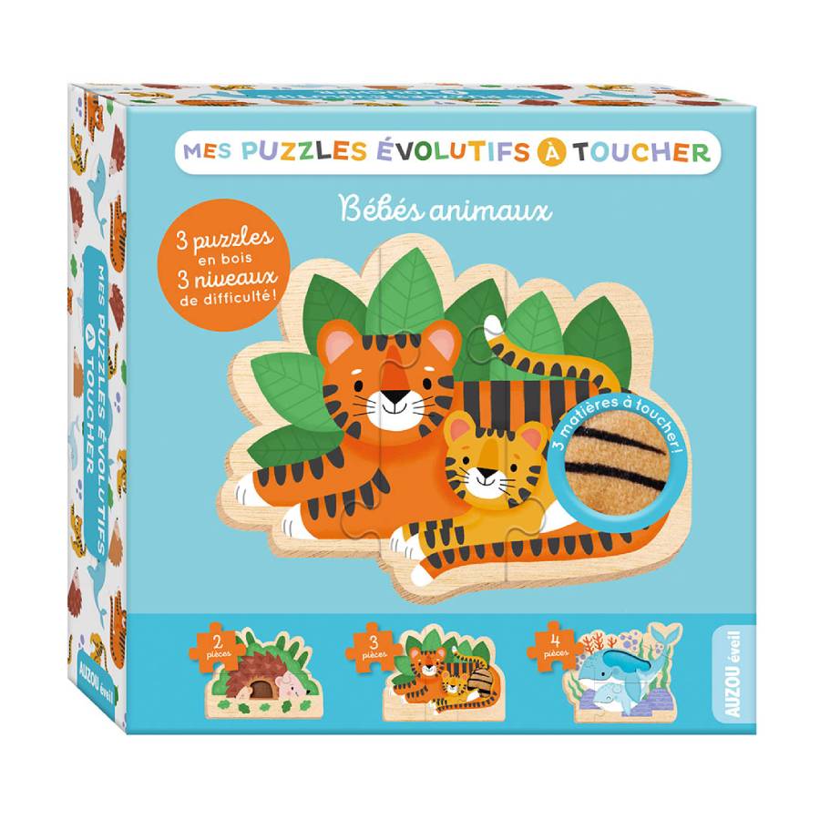 My Wooden Puzzles - My Tactile Progress Puzzles - Baby Animals