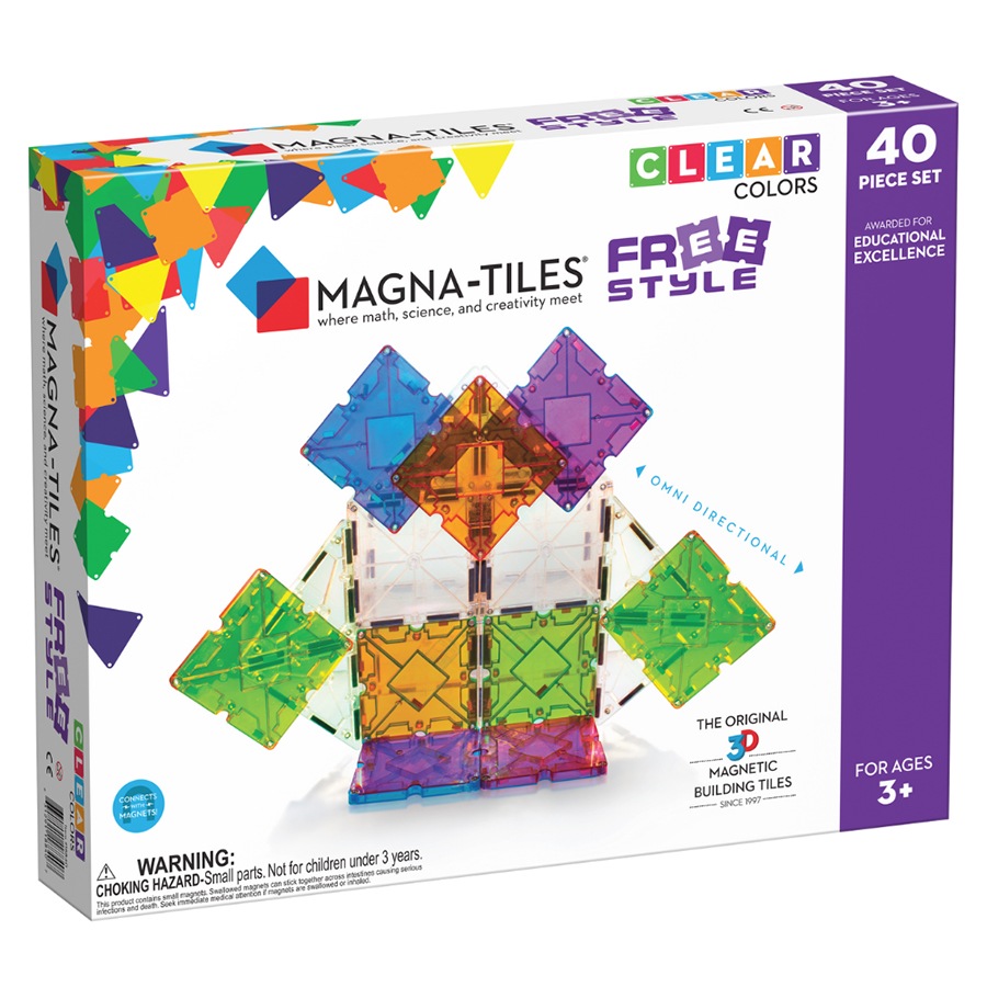 Magna Tiles Freestyle Set - 40 κομμάτια