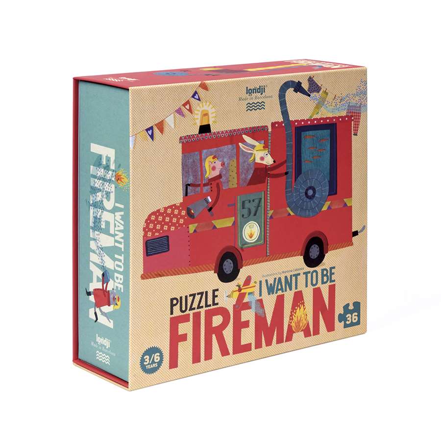 I Want To Be Firefighter - Jobs Puzzle 36 pcs