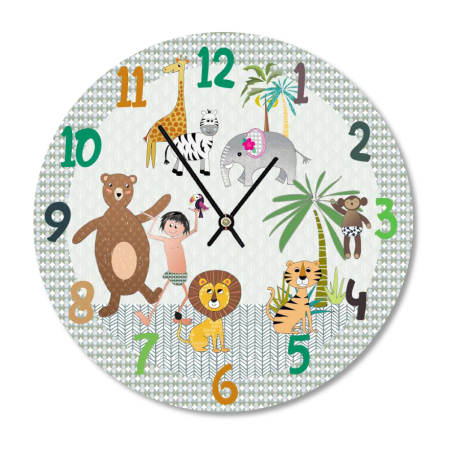 Ρολόι Τοίχου - Το Βιβλίο της Ζούγκλας