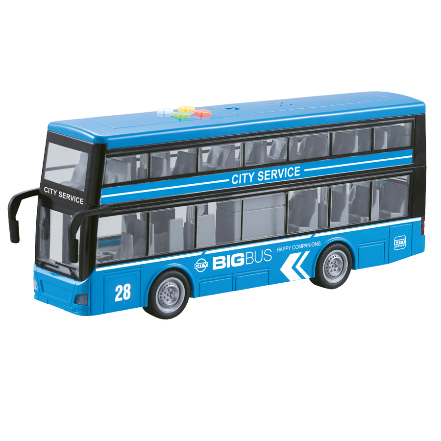 Τουριστικό Διπλό Λεωφορείο με Ήχους και Φώτα - Μπλε