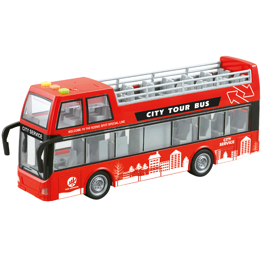Τουριστικό Διπλό Λεωφορείο με Ήχους και Φώτα - Κόκκινο