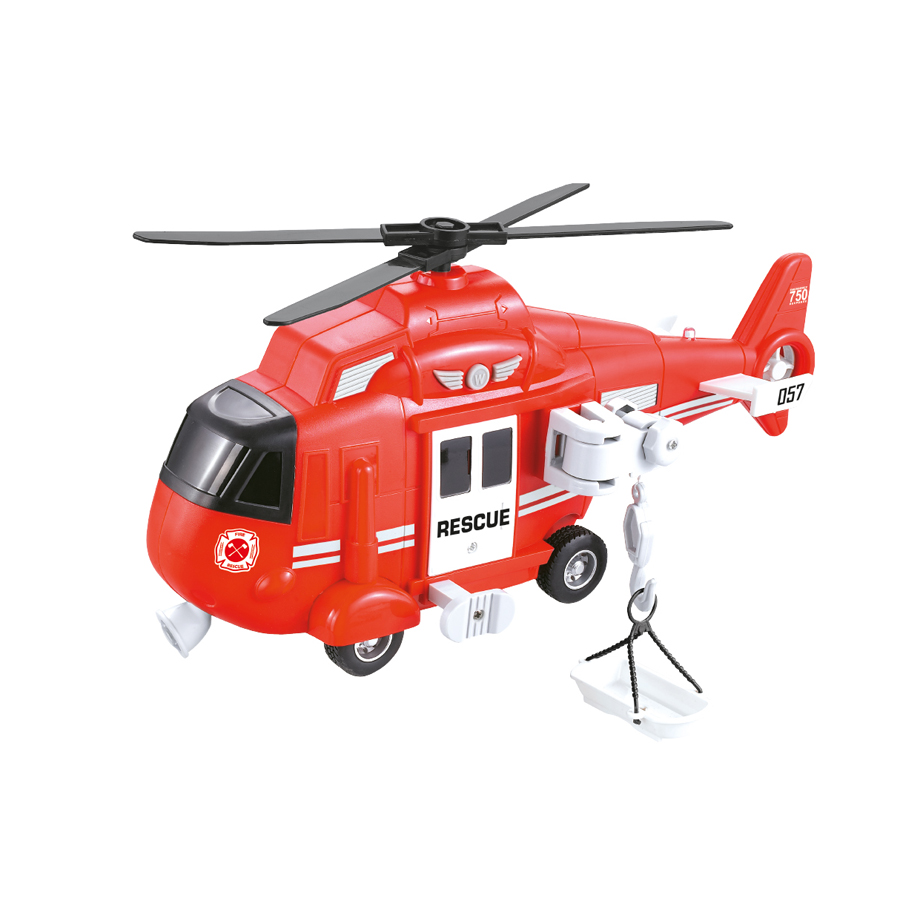 Ελικόπτερο Πρώτων Βοηθειών με Φώτα και Ήχους - Κόκκινο