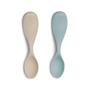 Z1089 - Silicone Feeding Spoons - Short - Ballerina and Vehicles - Extra 0